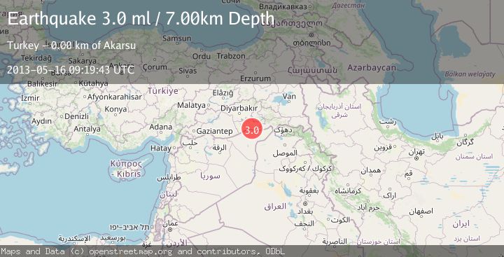 Map of EASTERN TURKEY