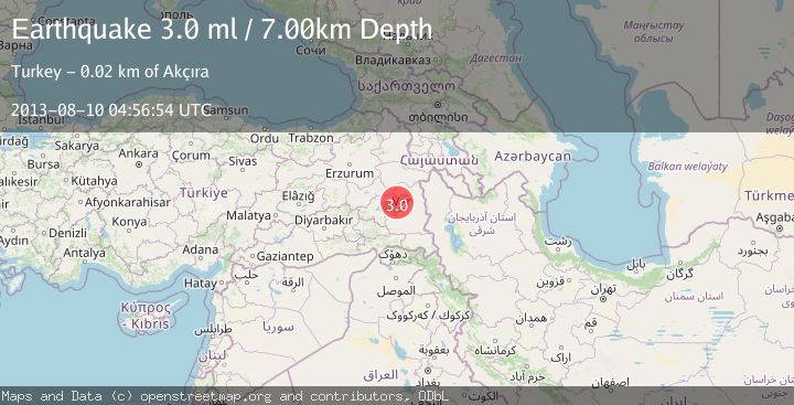 Map of EASTERN TURKEY