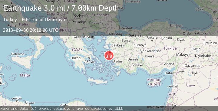 Map of NEAR THE COAST OF WESTERN TURKEY