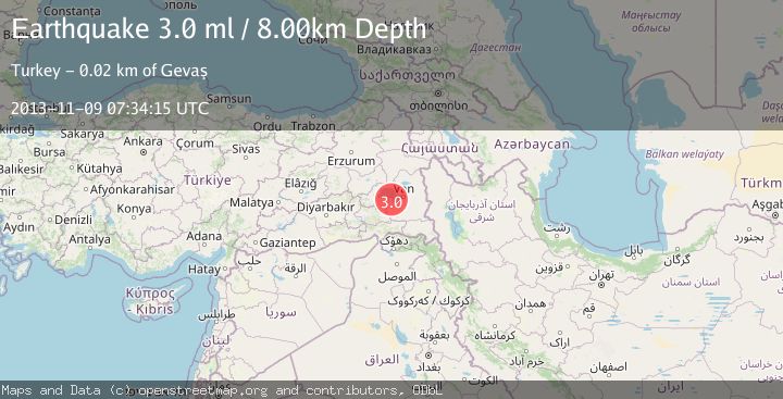 Map of EASTERN TURKEY