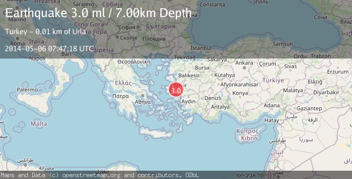 Map of NEAR THE COAST OF WESTERN TURKEY
