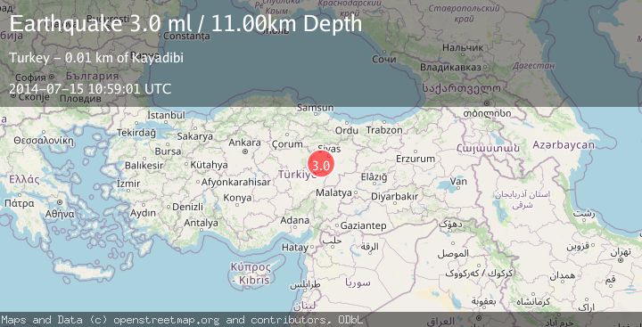 Map of CENTRAL TURKEY