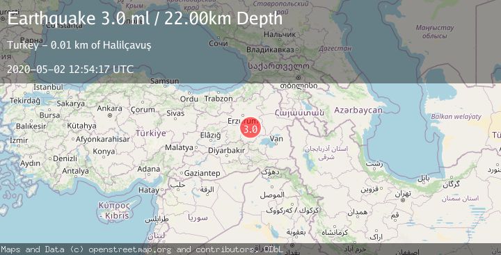 Map of EASTERN TURKEY