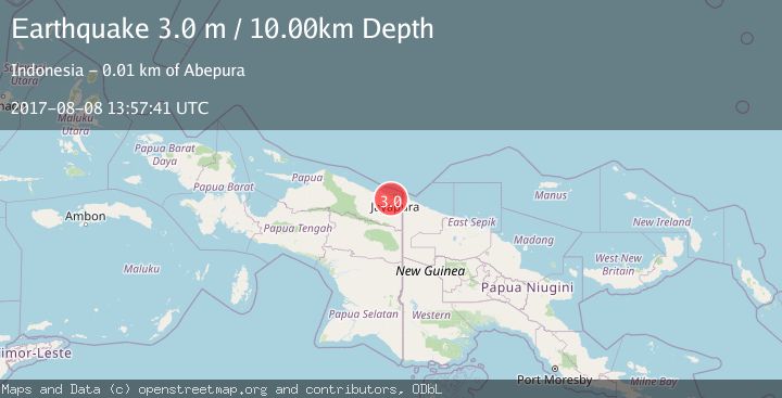Map of NEAR N COAST OF PAPUA, INDONESIA