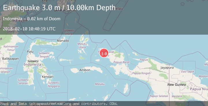 Map of NEAR N COAST OF PAPUA, INDONESIA
