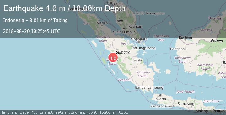 Map of SOUTHERN SUMATRA, INDONESIA