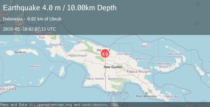 Map of PAPUA, INDONESIA