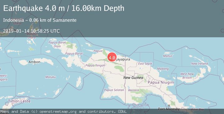 Map of NEAR N COAST OF PAPUA, INDONESIA