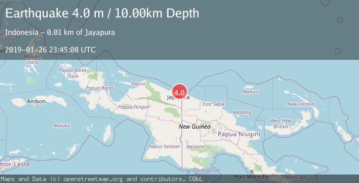 Map of NEAR N COAST OF PAPUA, INDONESIA