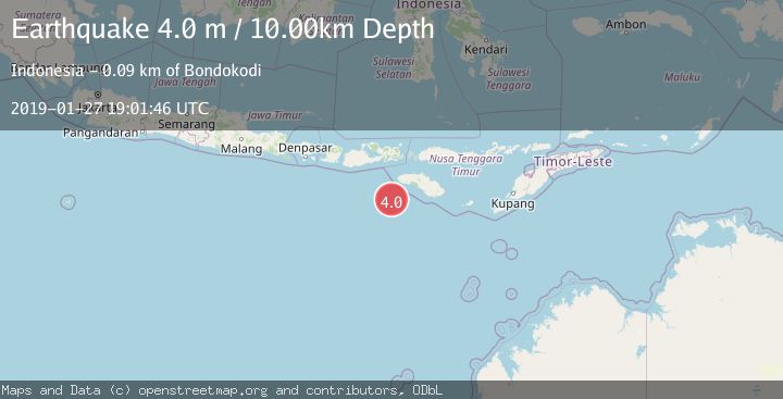 Map of SOUTH OF SUMBAWA, INDONESIA