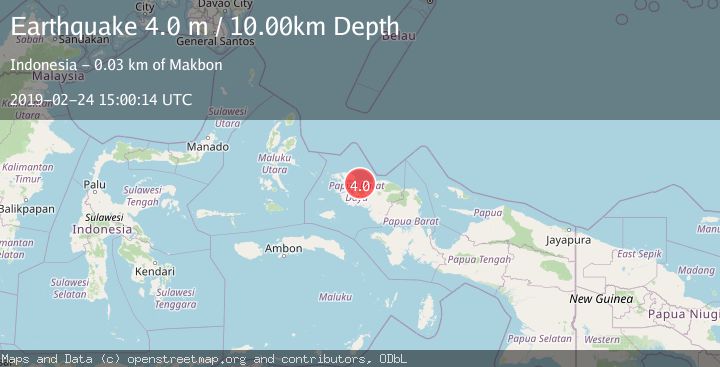 Map of NEAR N COAST OF PAPUA, INDONESIA