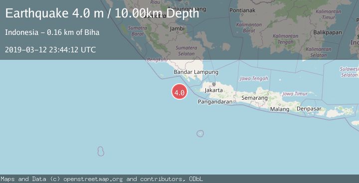 Map of SOUTHWEST OF SUMATRA, INDONESIA