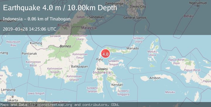 Map of MINAHASA, SULAWESI, INDONESIA