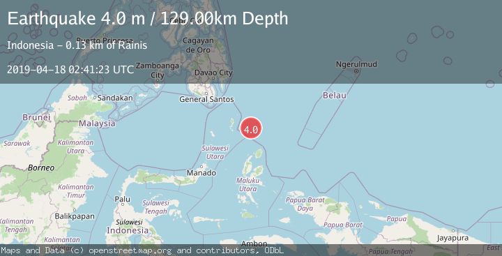 Map of KEPULAUAN TALAUD, INDONESIA