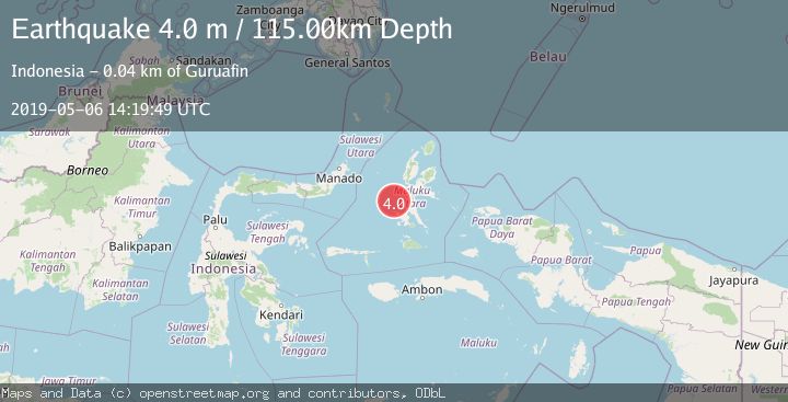 Map of HALMAHERA, INDONESIA