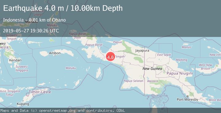 Map of PAPUA, INDONESIA