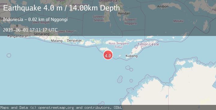 Map of SUMBA REGION, INDONESIA