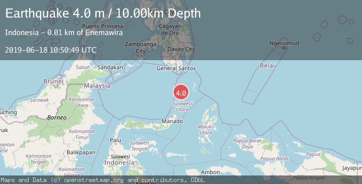 Map of KEPULAUAN SANGIHE, INDONESIA