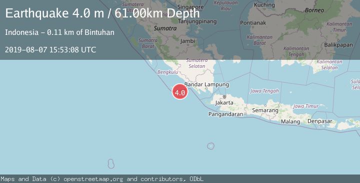 Map of SOUTHERN SUMATRA, INDONESIA