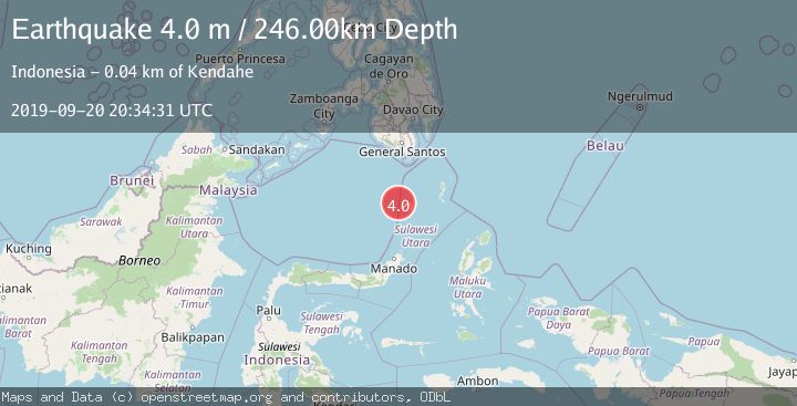 Map of KEPULAUAN SANGIHE, INDONESIA