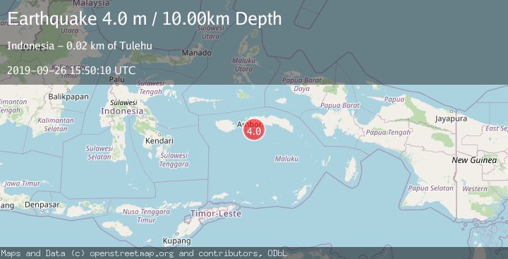 Map of SERAM, INDONESIA