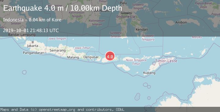 Map of SUMBAWA REGION, INDONESIA