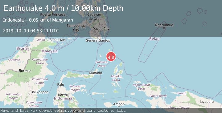 Map of KEPULAUAN TALAUD, INDONESIA