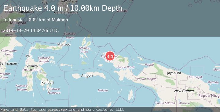 Map of NEAR N COAST OF PAPUA, INDONESIA