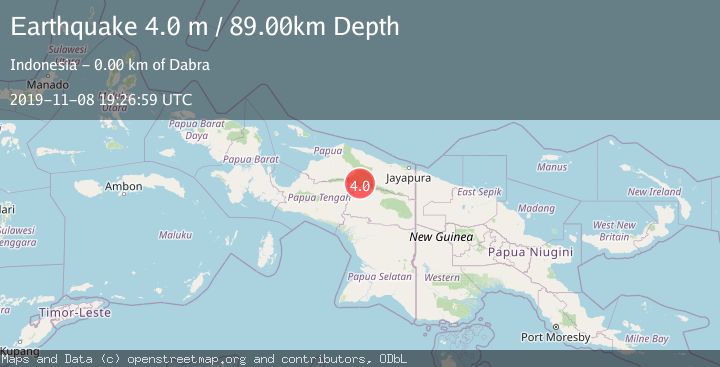 Map of PAPUA, INDONESIA