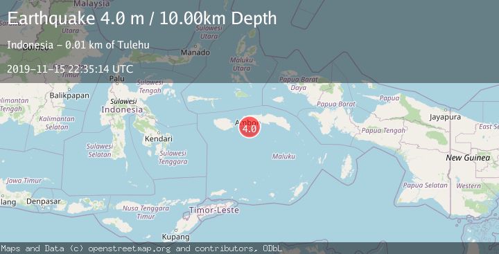 Map of SERAM, INDONESIA