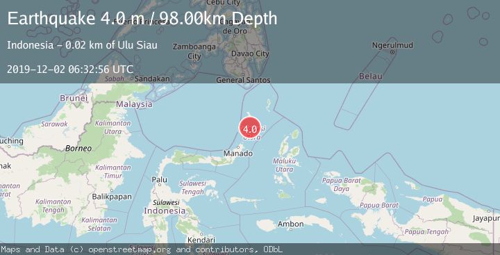 Map of KEPULAUAN SANGIHE, INDONESIA