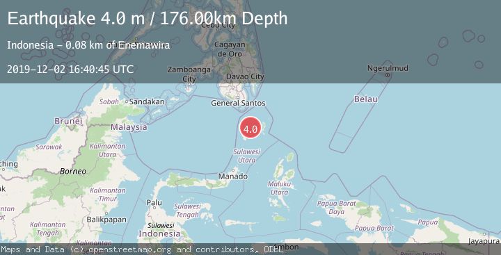 Map of KEPULAUAN SANGIHE, INDONESIA