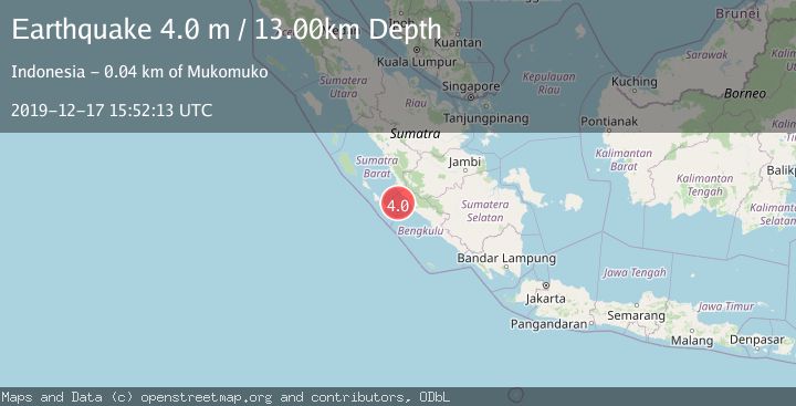 Map of KEP. MENTAWAI REGION, INDONESIA