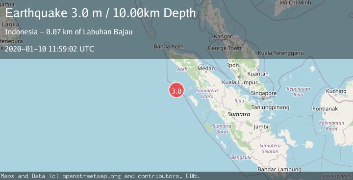 Map of NIAS REGION, INDONESIA