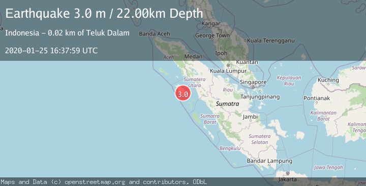 Map of NIAS REGION, INDONESIA