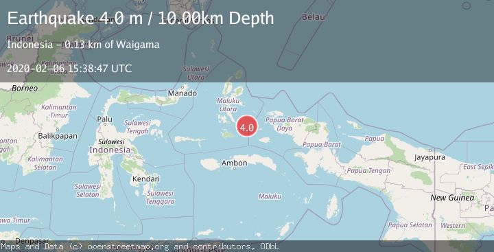 Map of KEPULAUAN OBI, INDONESIA