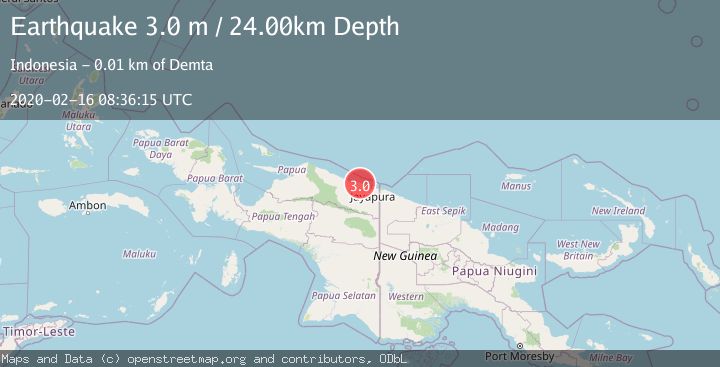 Map of NEAR N COAST OF PAPUA, INDONESIA