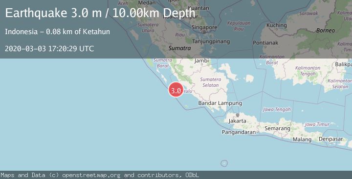 Map of SOUTHERN SUMATRA, INDONESIA