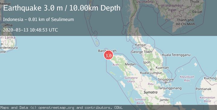 Map of NORTHERN SUMATRA, INDONESIA
