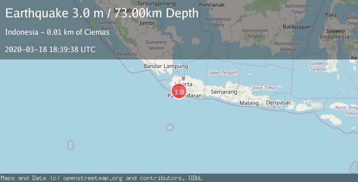 Map of JAVA, INDONESIA