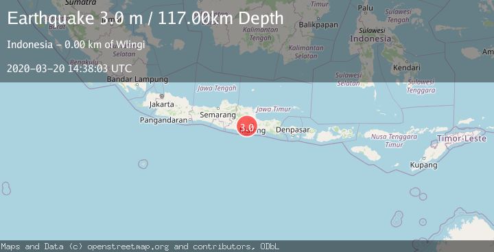 Map of JAVA, INDONESIA