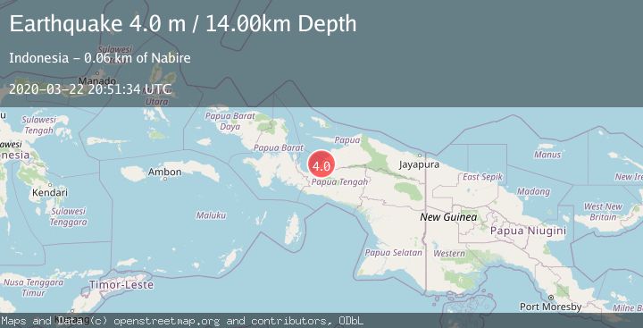 Map of NEAR N COAST OF PAPUA, INDONESIA