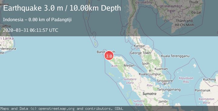 Map of NORTHERN SUMATRA, INDONESIA