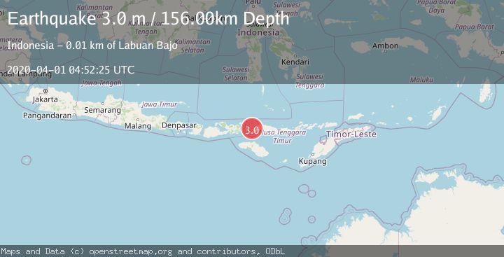 Map of FLORES REGION, INDONESIA