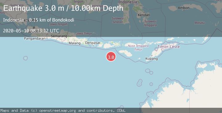Map of SOUTH OF SUMBAWA, INDONESIA