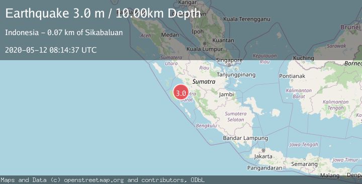 Map of KEP. MENTAWAI REGION, INDONESIA