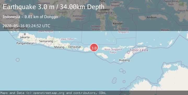 Map of SUMBAWA REGION, INDONESIA