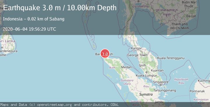 Map of NORTHERN SUMATRA, INDONESIA