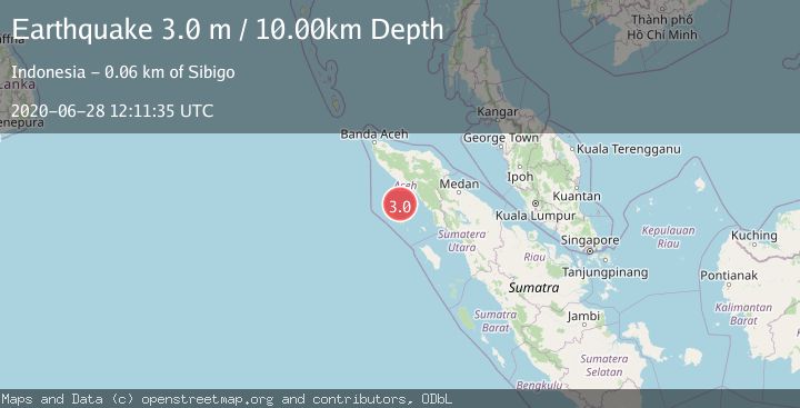 Map of NORTHERN SUMATRA, INDONESIA