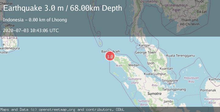Map of NORTHERN SUMATRA, INDONESIA